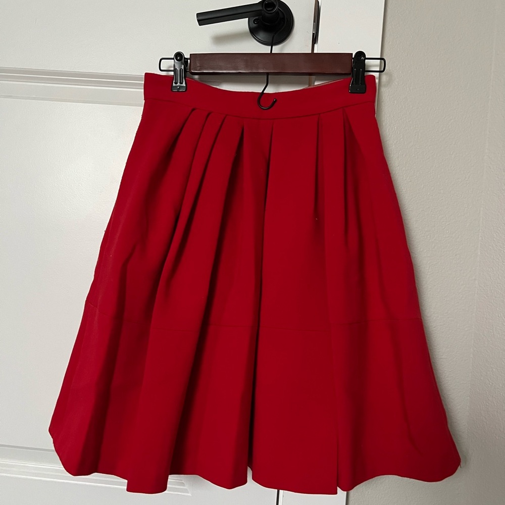 Banana Republic Red Skirt Size 0